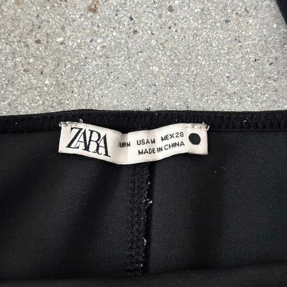 Zara Women's Bustier Crop Tank Top Black - Picture 5 of 7